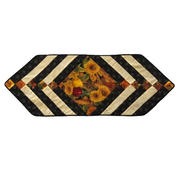 Quilt Table Runner - Fall Sunflower Thanksgiving #710-2 - Picture 2 of 8